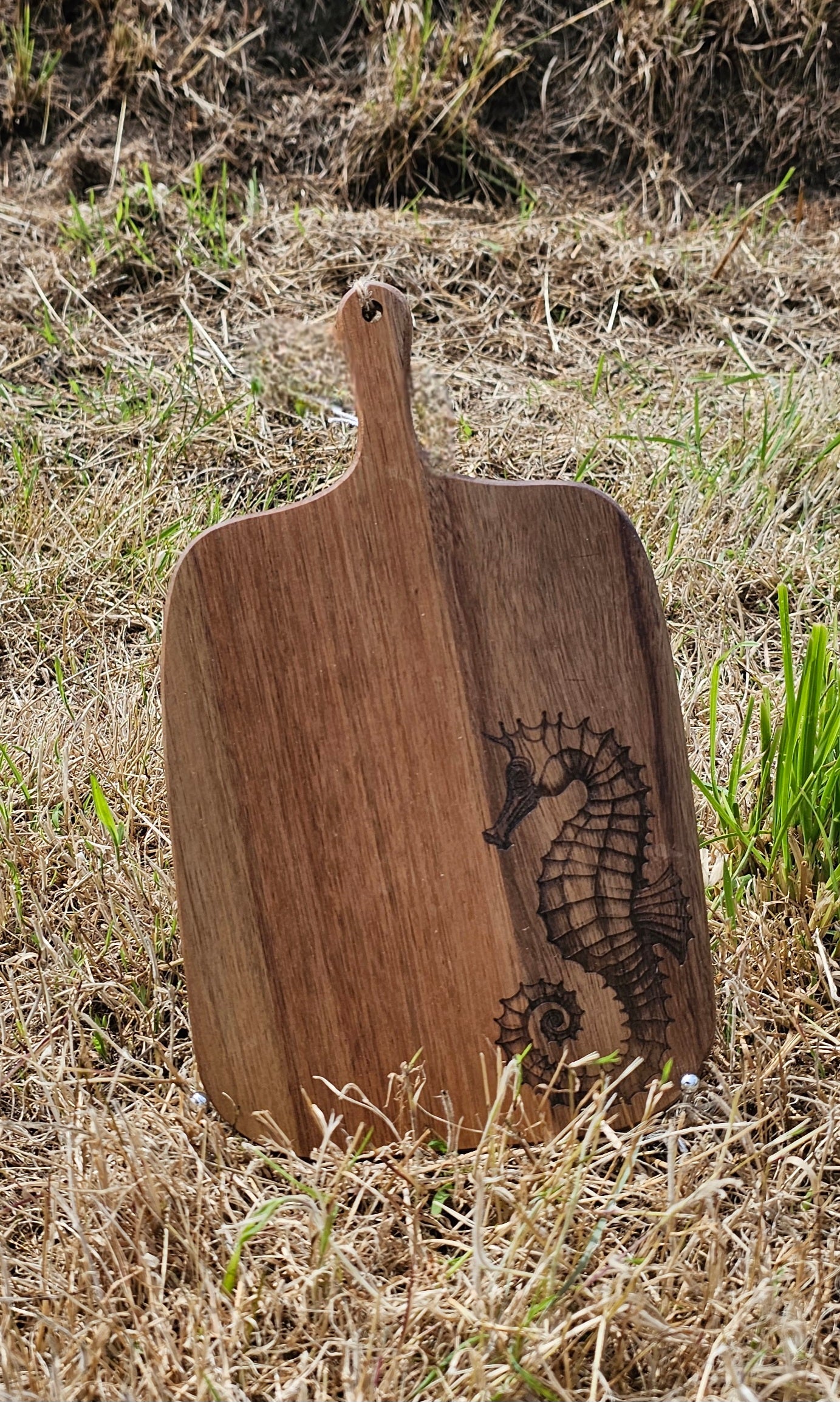Acacia Seahorse Cutting Board