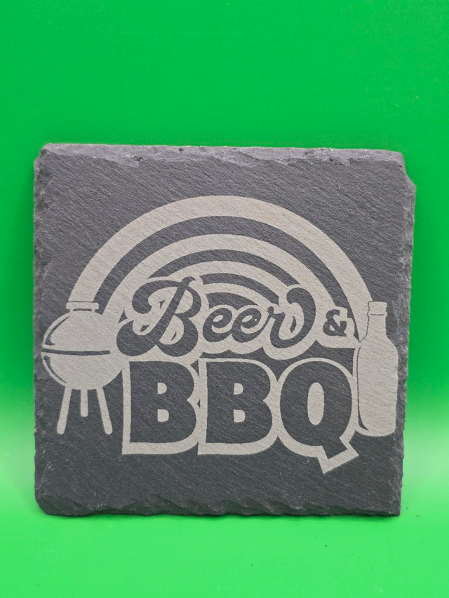 BBQ slate coaster