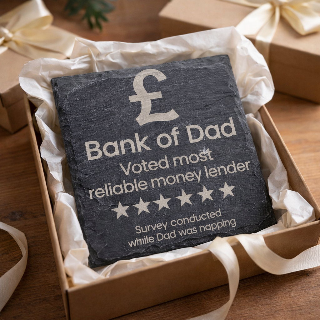 Bank of Dad - gift packaging product photo for General Gift