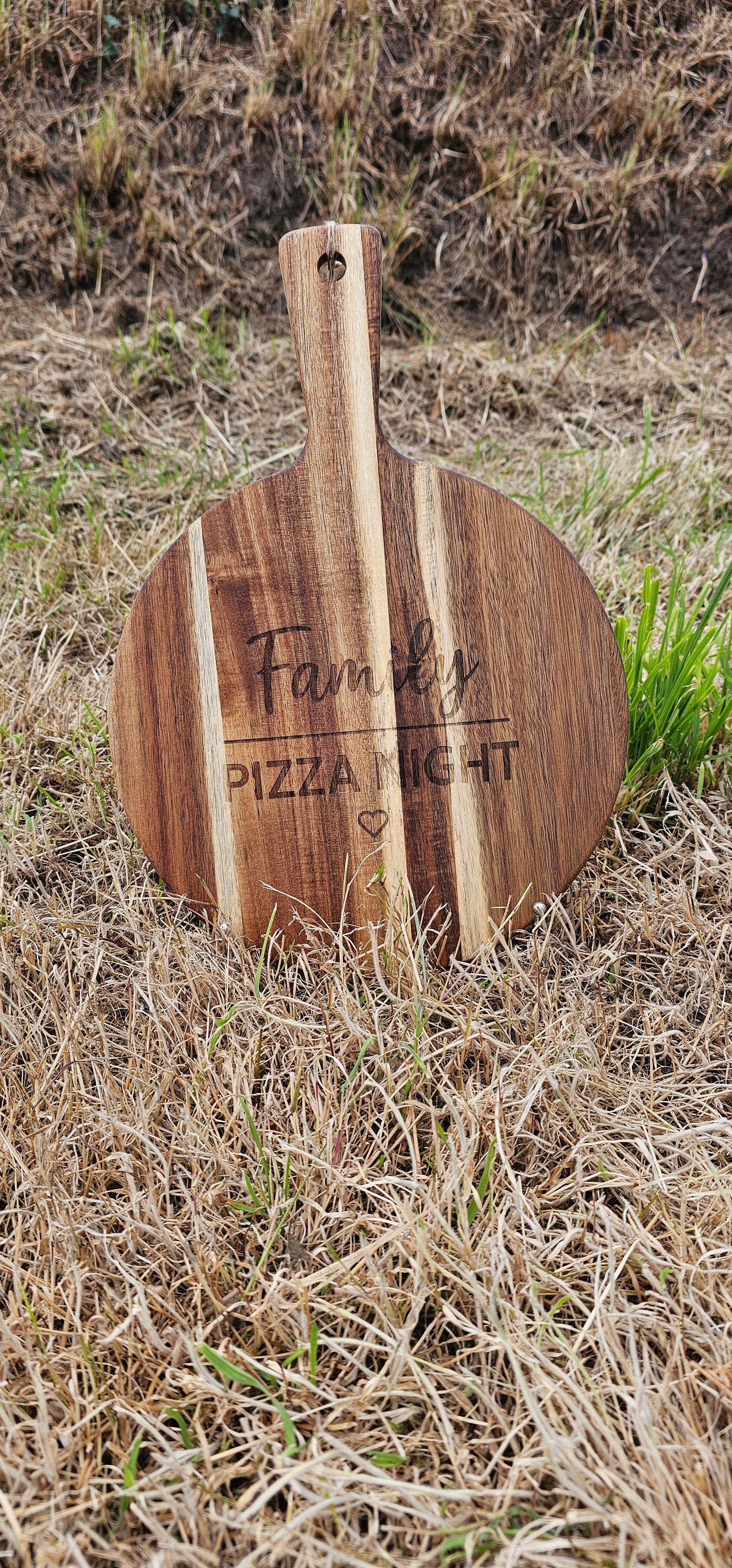 Family pizza night pizza paddle