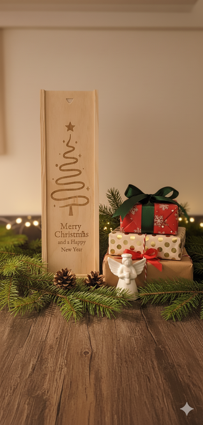 Merry Christmas Champagne Box