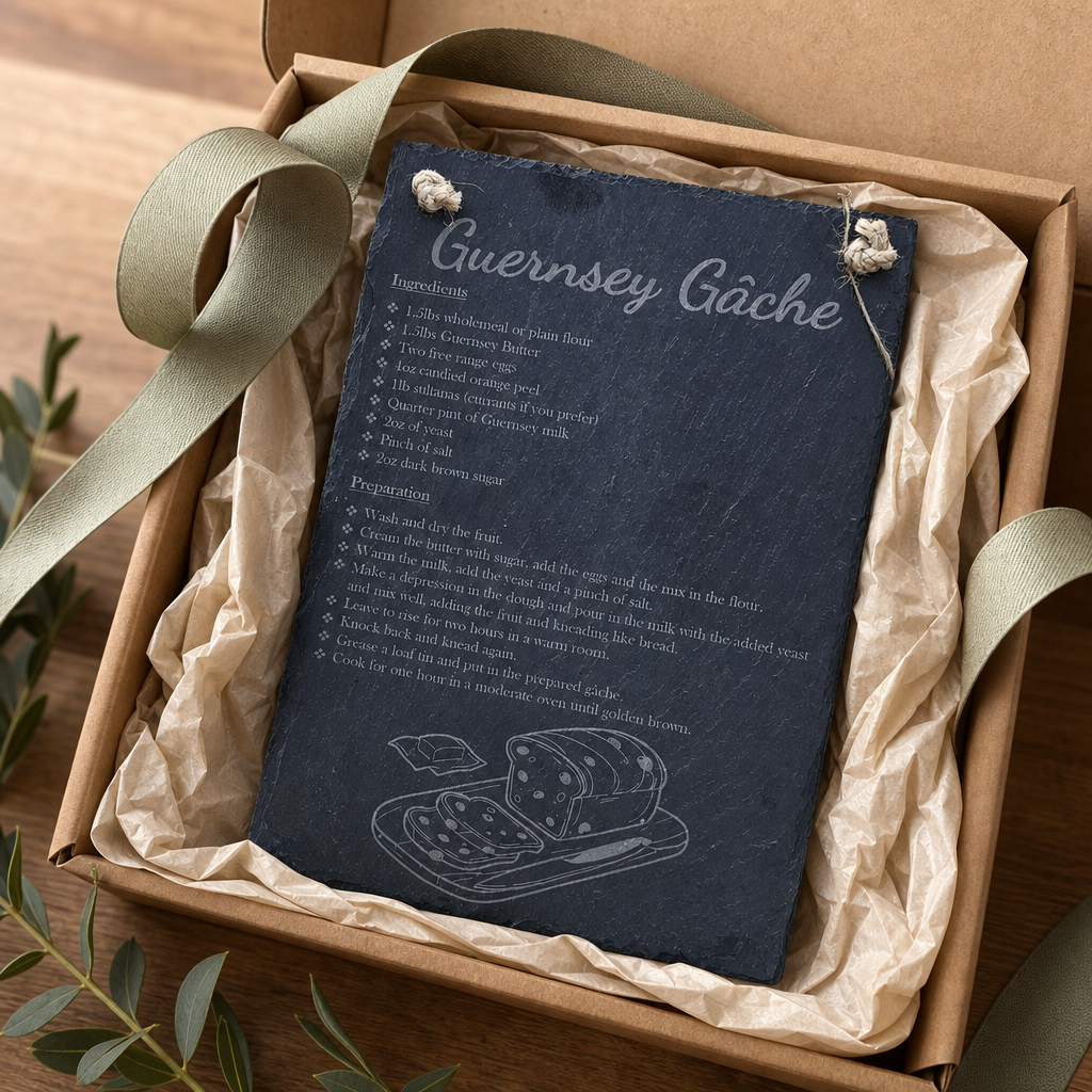 Guernsey Gache Slate Hanging Sign - gift packaging product photo for General Gift