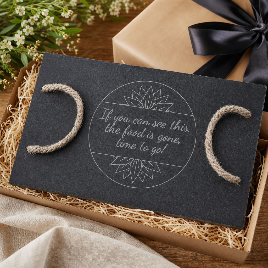 If You Can Read This The Food Is Gone, Time To Go Slate Rope Board - gift occasion product photo for General Gift