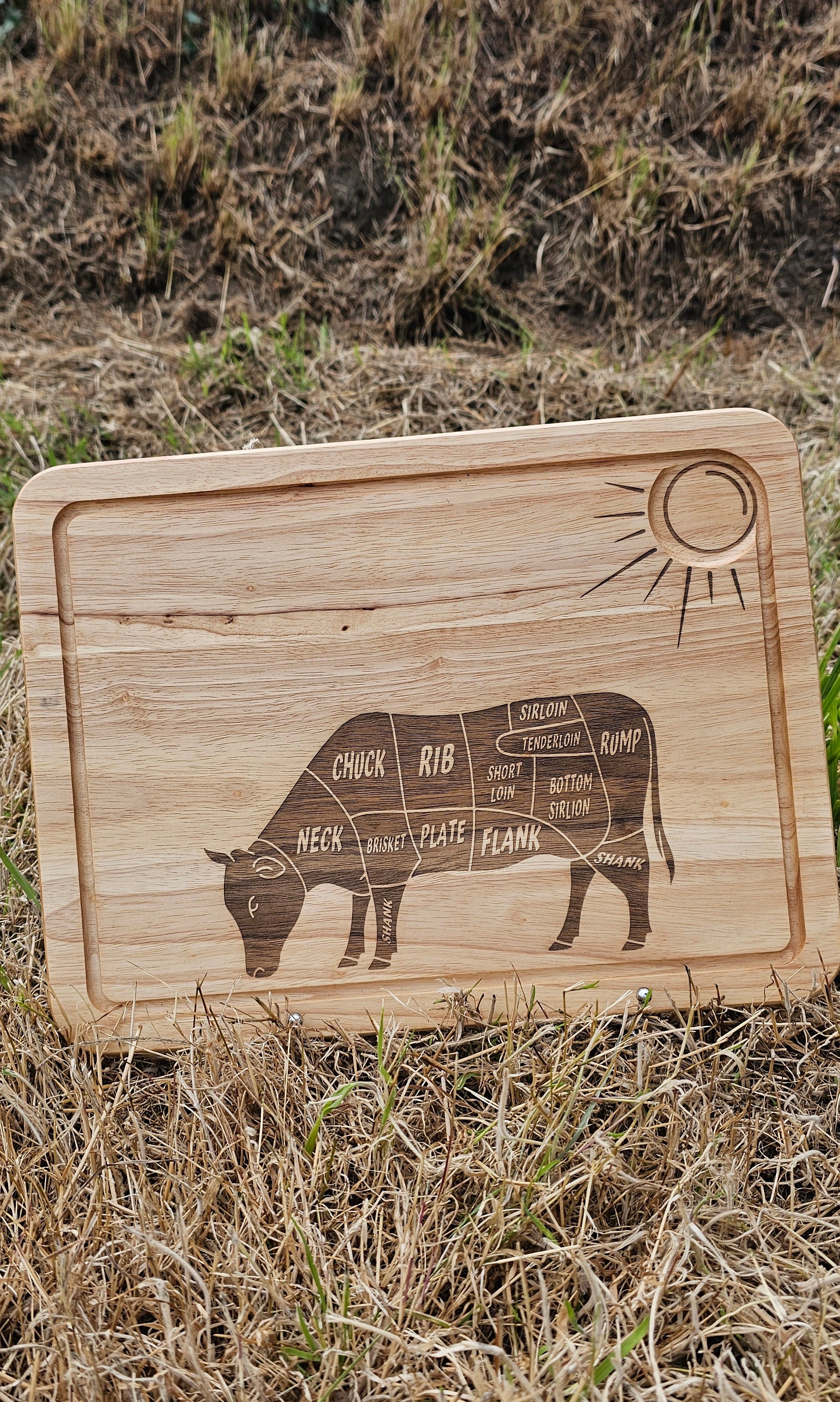 Large Cow Cutting Board