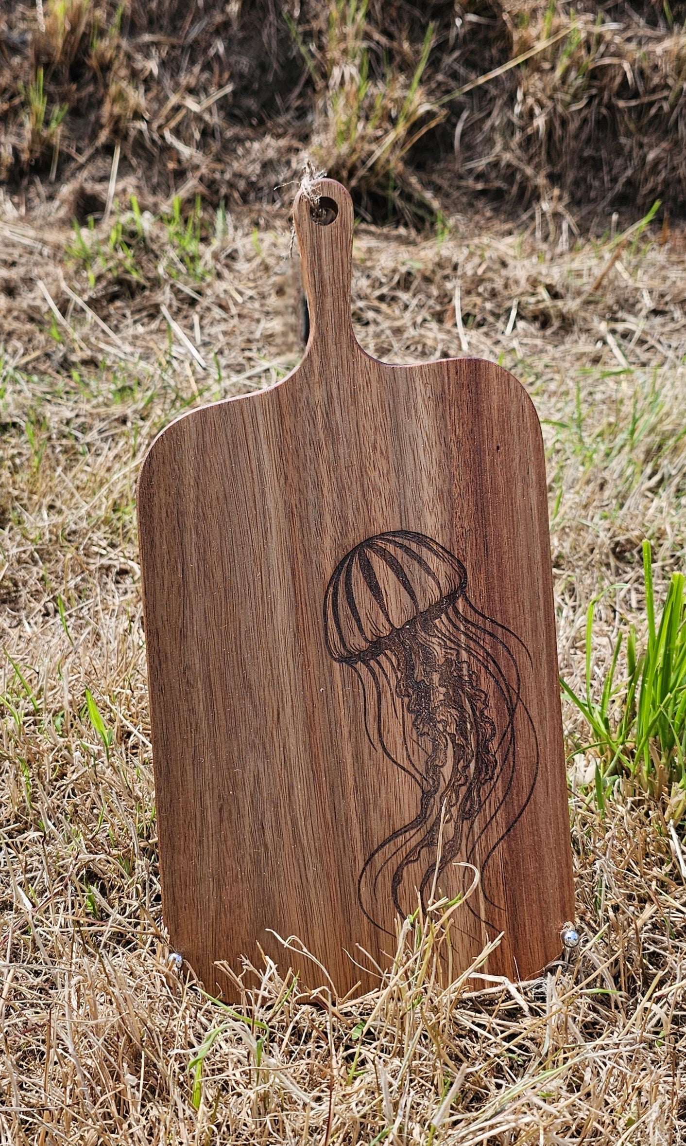 Large Jellyfish Wooden Cutting Board