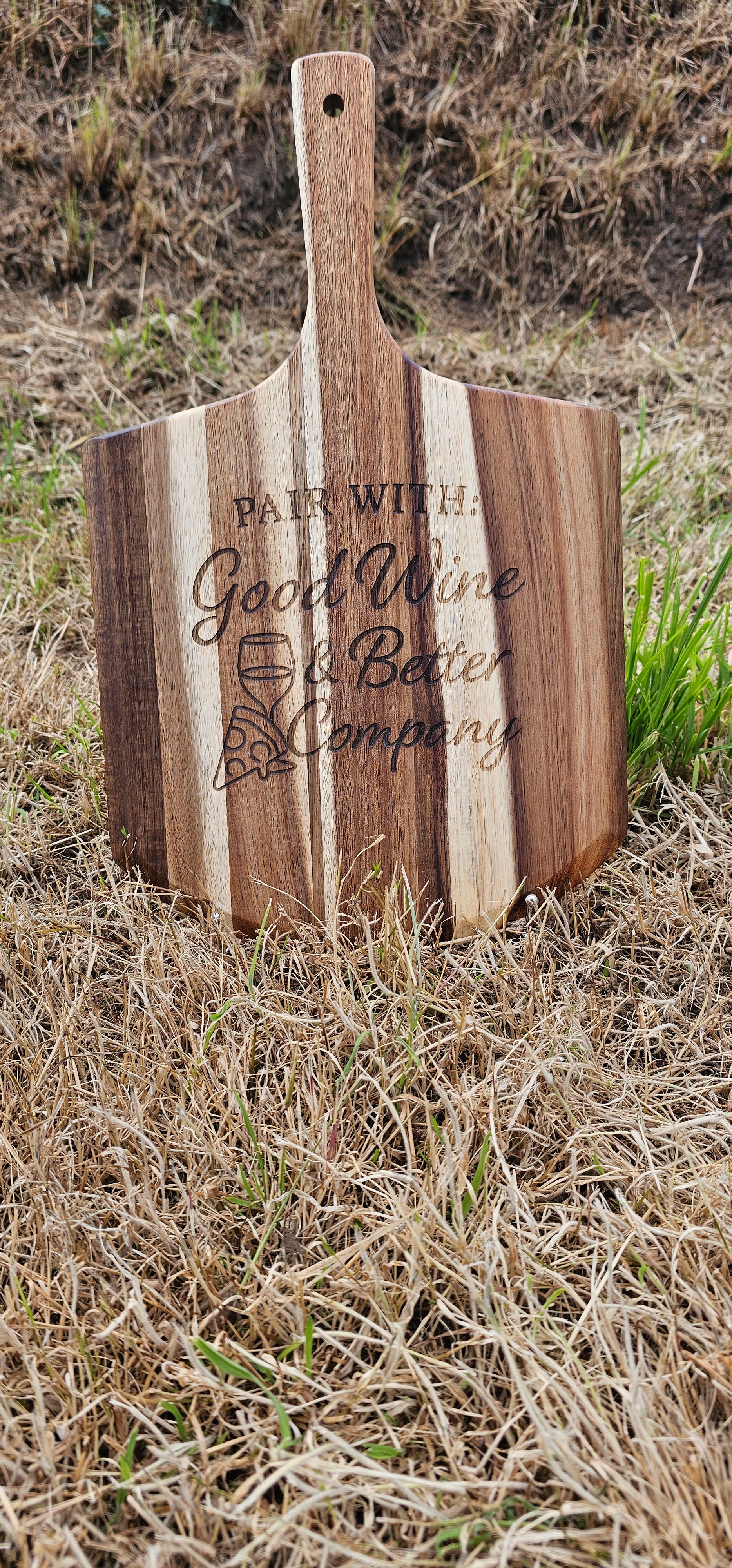 Pair With: Good wine and friends pizza board
