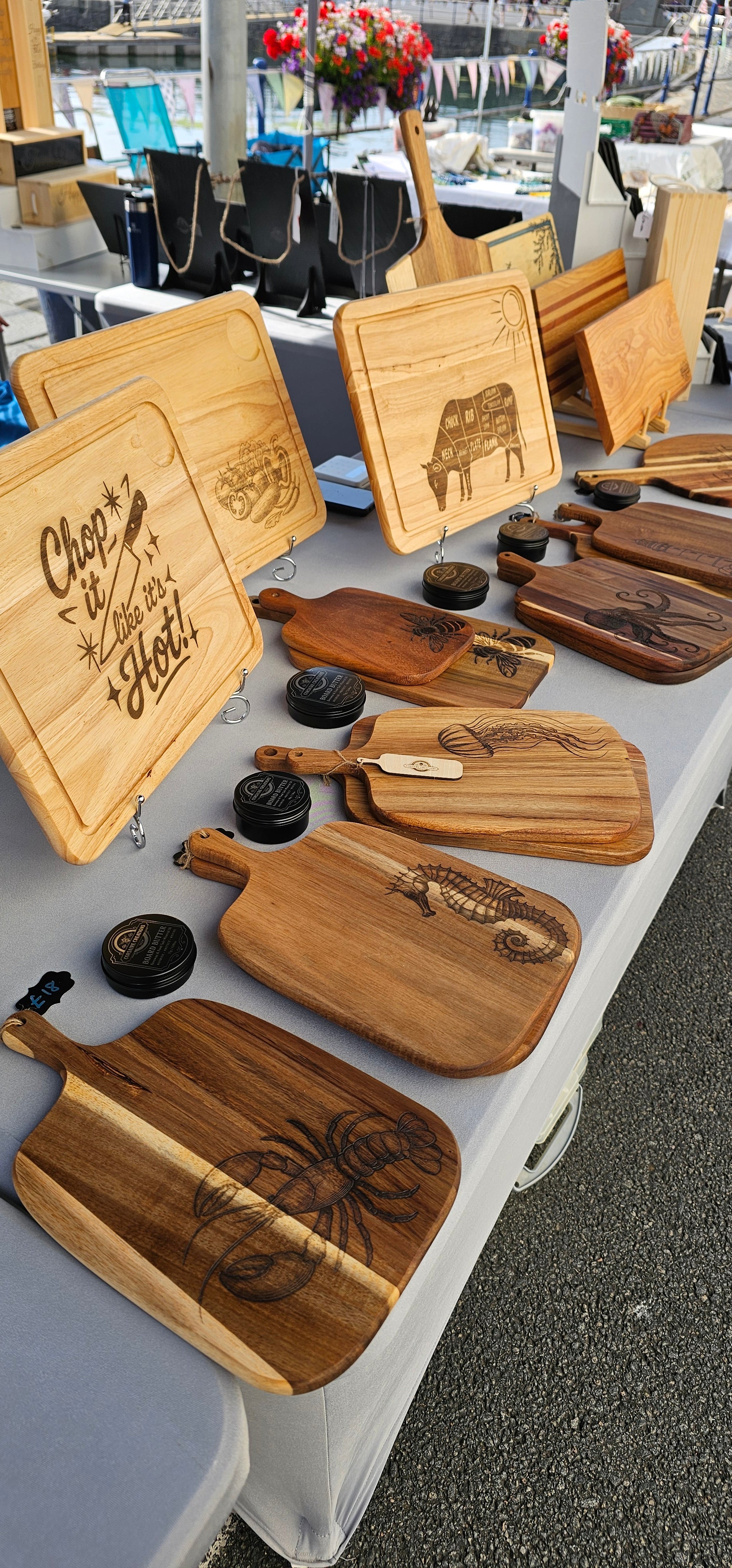 Selection of cutting boards