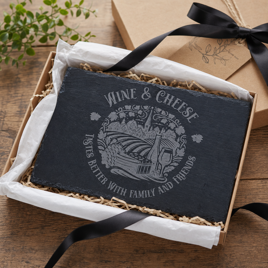 Wine & Cheese - Taste Better With Family And Friends - gift packaging product photo for General Gift
