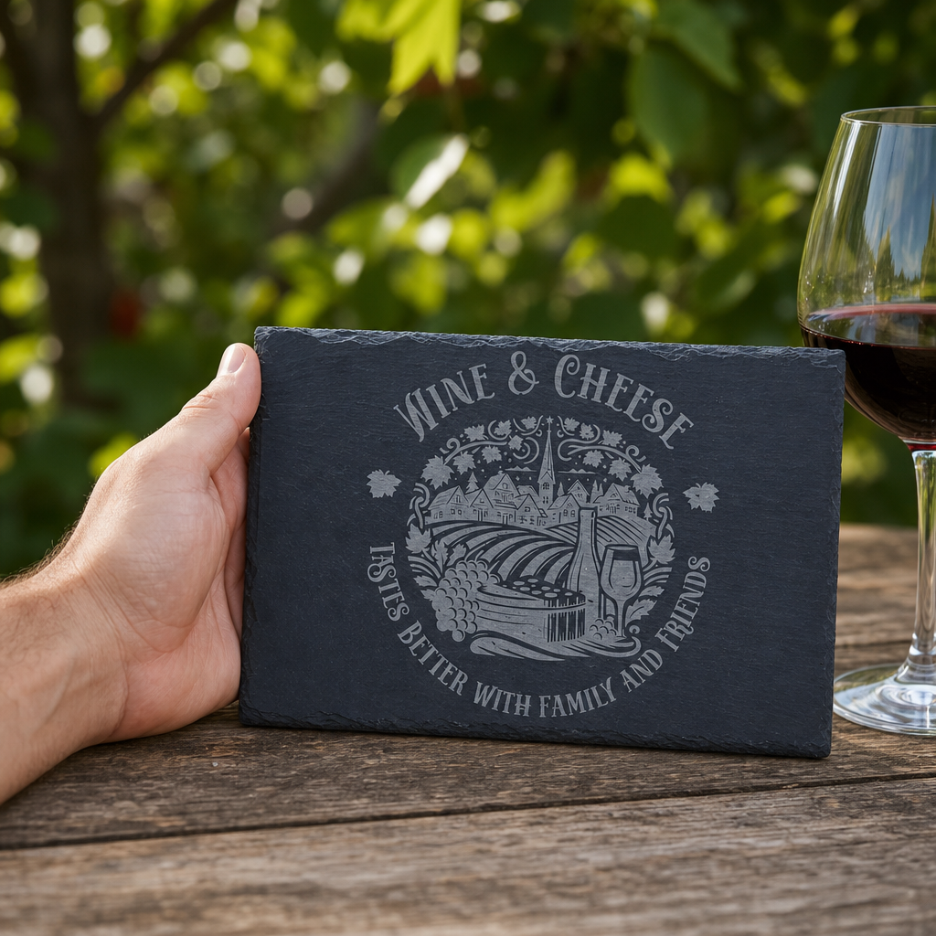 Wine & Cheese - Taste Better With Family And Friends - scale reference product photo