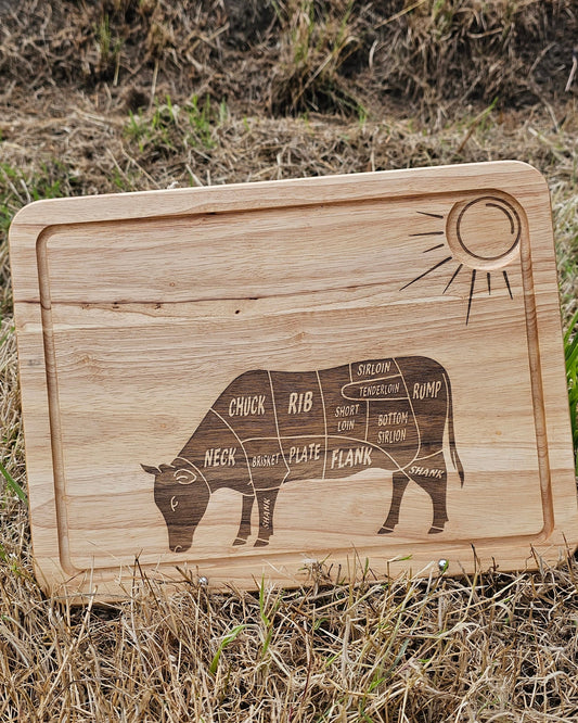 Large Cow Cutting Board
