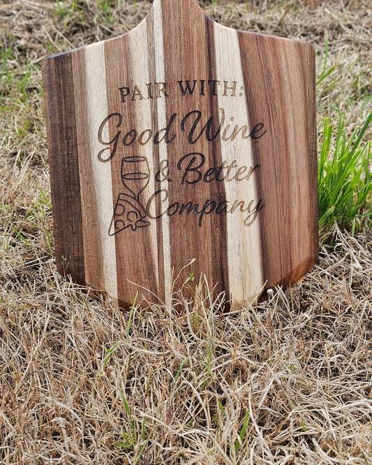 Pair With: Good wine and friends pizza board