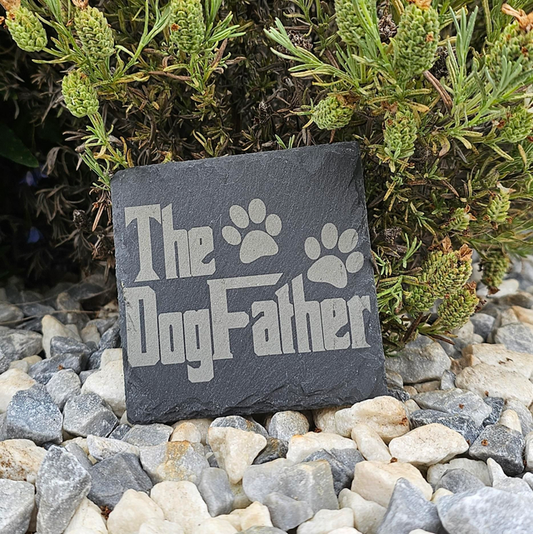 The DogFather Slate Coaster