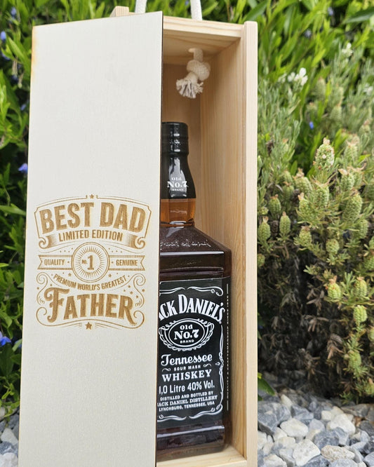 Best dad limited edition open wine box